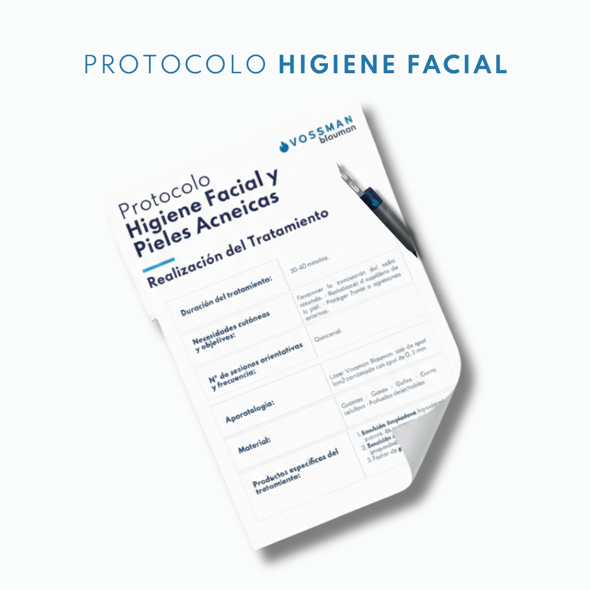 Protocolo higiene facial